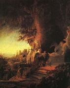 REMBRANDT Harmenszoon van Rijn The Risen Christ Appearing to Mary Magdalen, oil painting